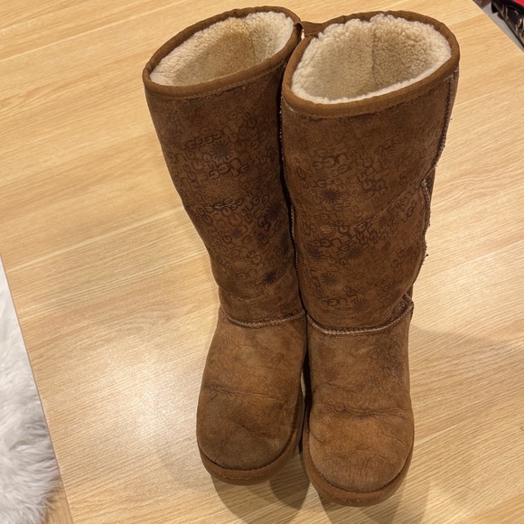 UGG Shoes - UGG Brown Shearling-Lined Winter Boots
